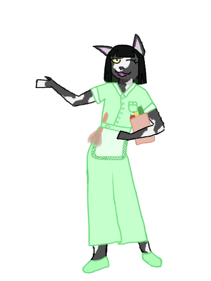 The Julie sprite that I drew for Knead for Speed.